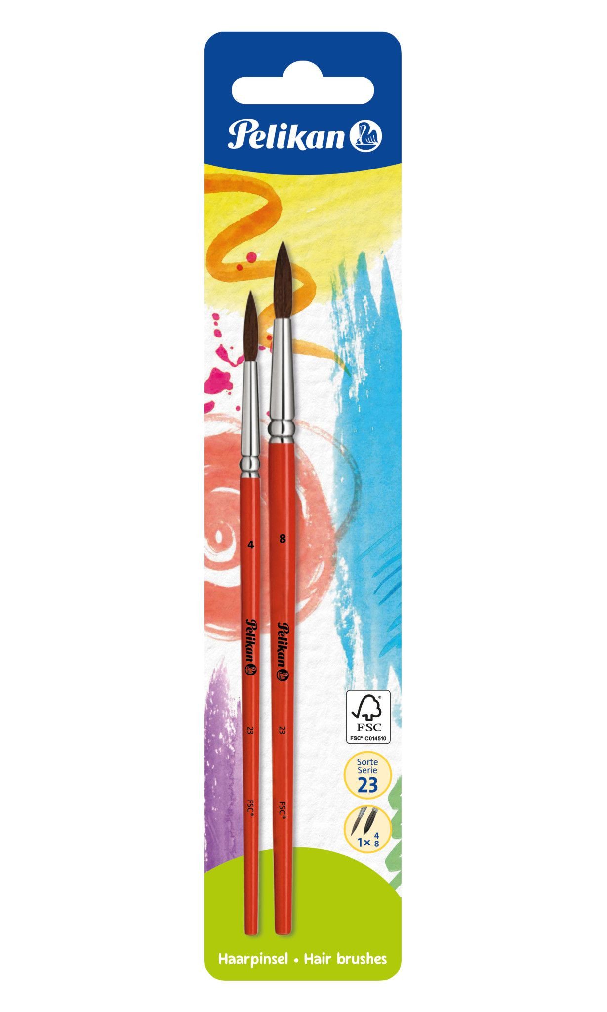 Pelikan Malpinsel Pelikan Pinsel S 23/4/8 B Blister SCS-COC-001757, 100% FSC