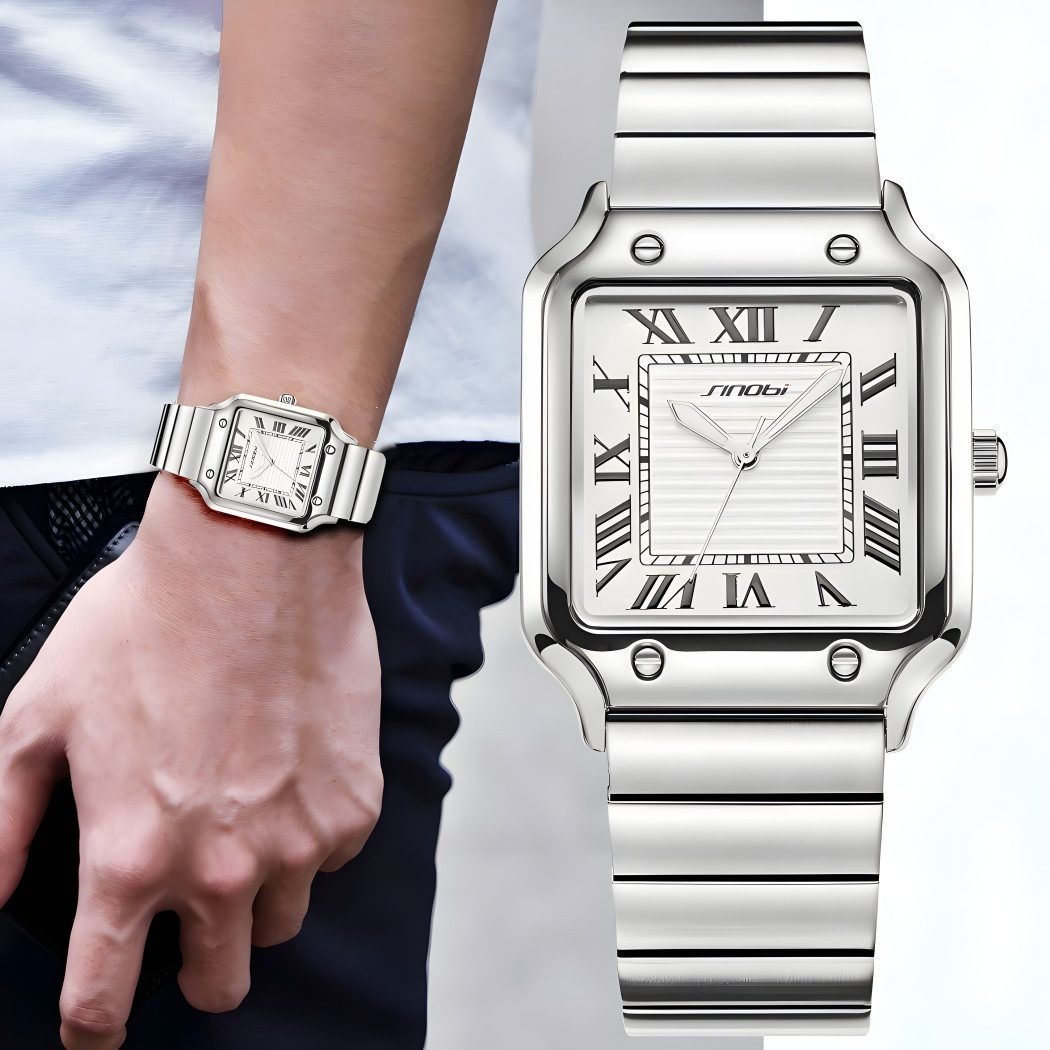 ibettertec Quarzuhr Quarzuhr Armbanduhr Edelstahl Herren günstig online kaufen