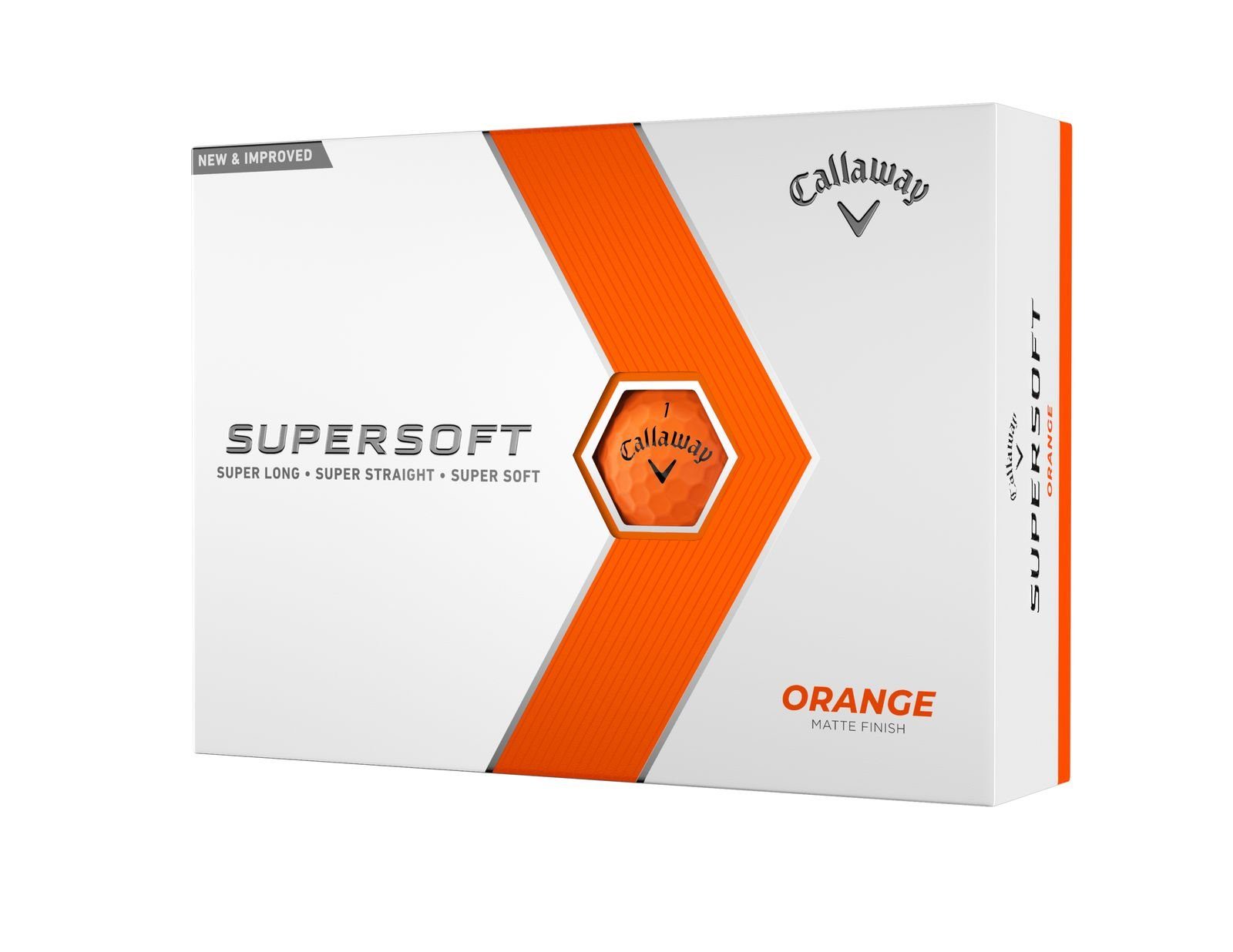 (1 Dutzend) Callaway Stück Orange 12 Einheitsgröße Supersoft Golfball Callaway Golfball