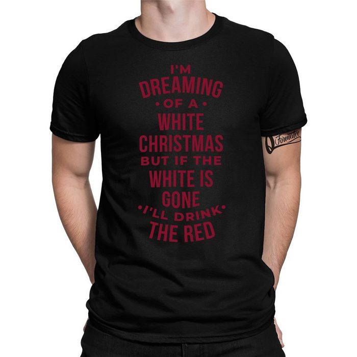Quattro Formatee Kurzarmshirt I'm dreaming of a white christmas Herren T-Shirt (1-tlg)