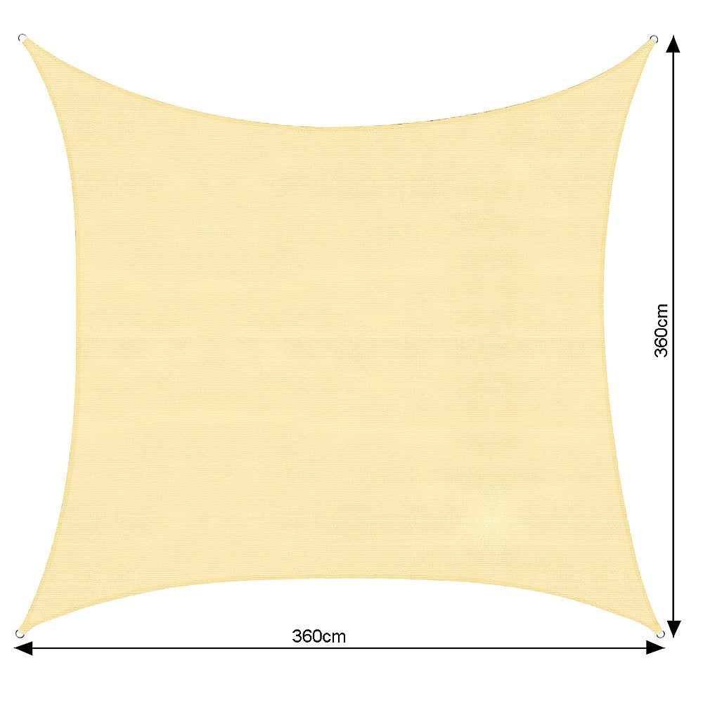 Melko Sonnensegel Sonnendach Sonnenschutzsegel Sonnensegel Sonnenschutz, (Stück), UV-resistentes, reißfestes Material