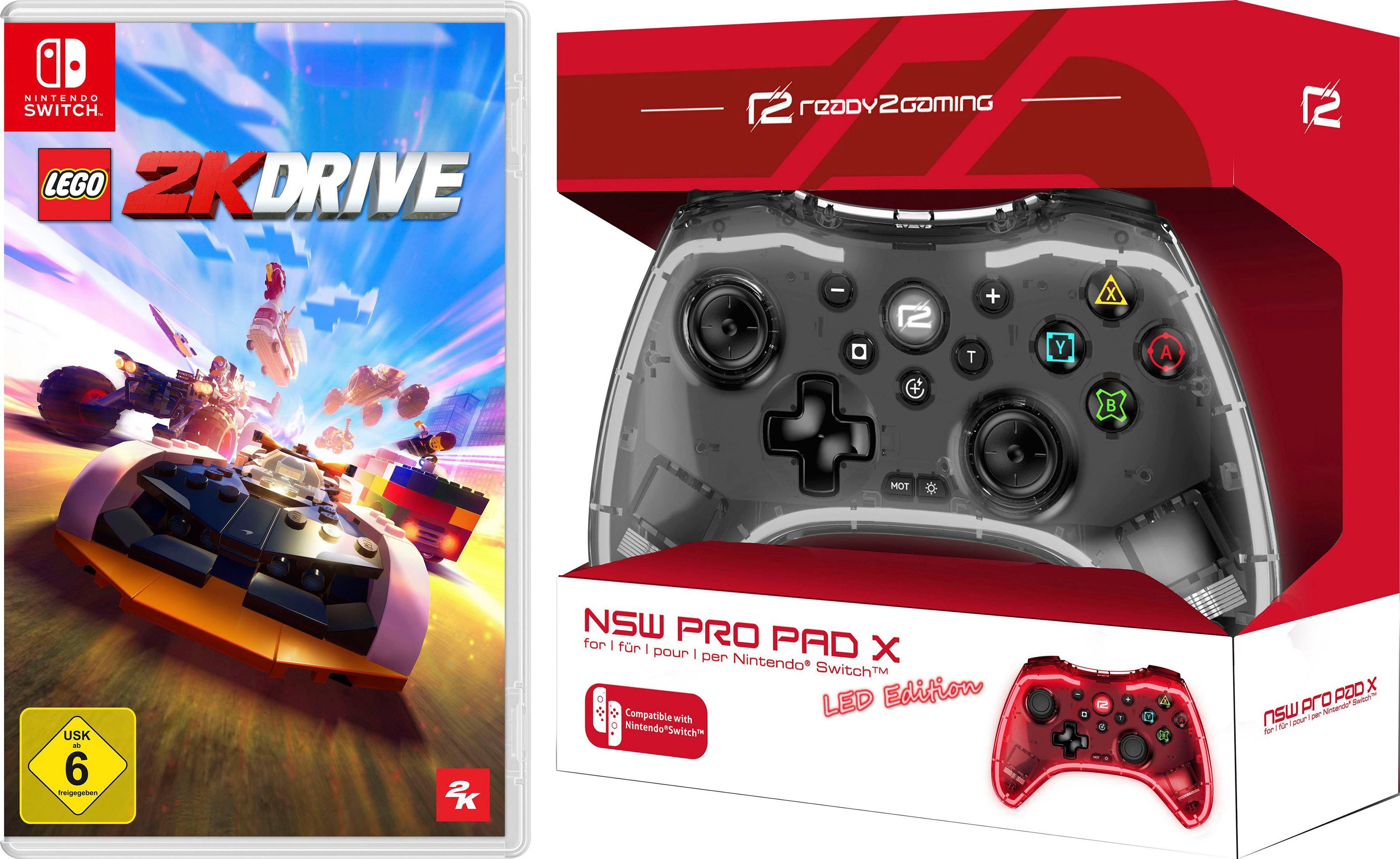 Ready2gaming Gamepad + NSW Lego 2K Drive (USK) - Code in the Box Controller | PS3-Controller
