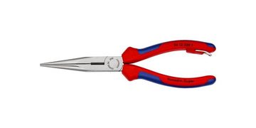 Knipex Rundzange Flachrundzange Länge 200 mm poliert gerade mit Befestigungsöse Mehrkomponenten-Hüllen