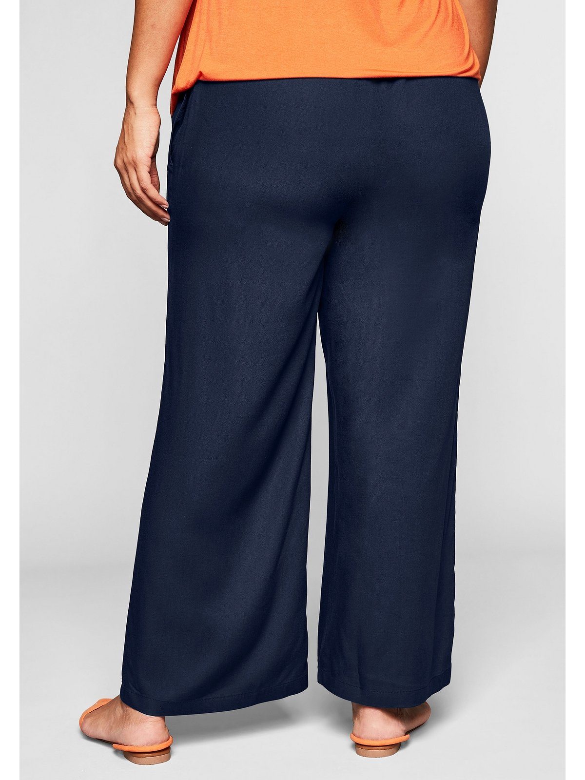 Sheego Schlupfhose Große Größen mit Smokbund und Taschen