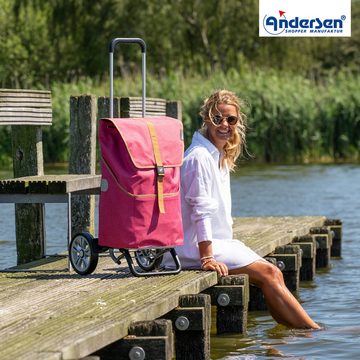 Andersen Einkaufsshopper Alu Star Shopper mit Tasche Auke in Flieder oder Rubin