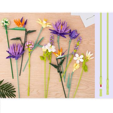Kunstblumenstrauß Blumenstrauß Set, Pflanzensammlung Muttertag Spielzeug, Truyuety