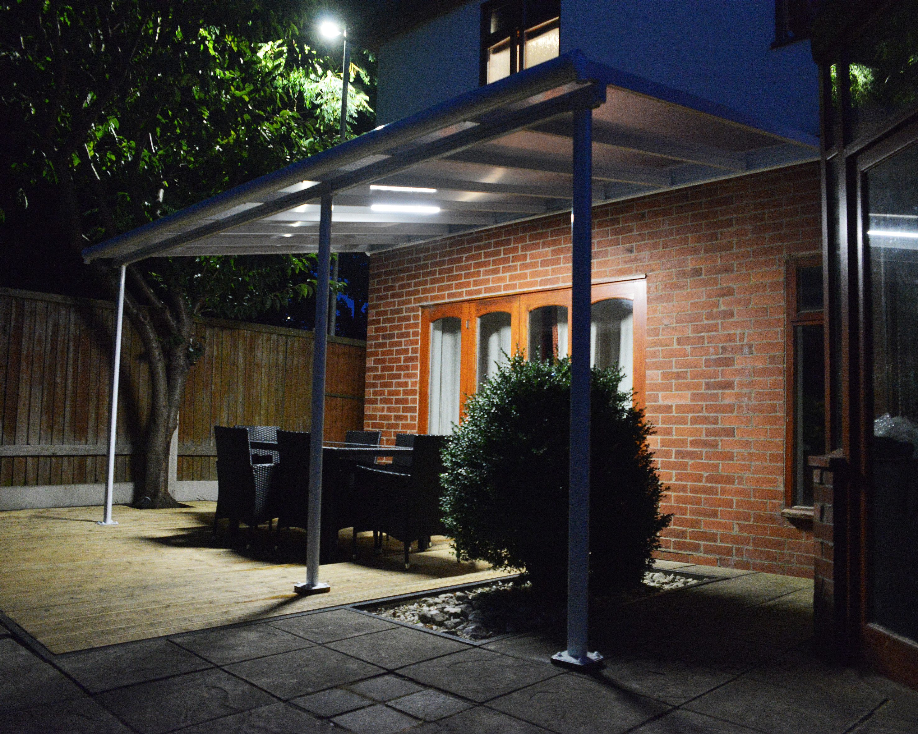 Palram - Canopia LED Deckenleuchte LED-Beleuchtungssystem, LED fest integriert, Neutralweiß, Kit mit integriertem Transformator und unsichtbaren Kabeln