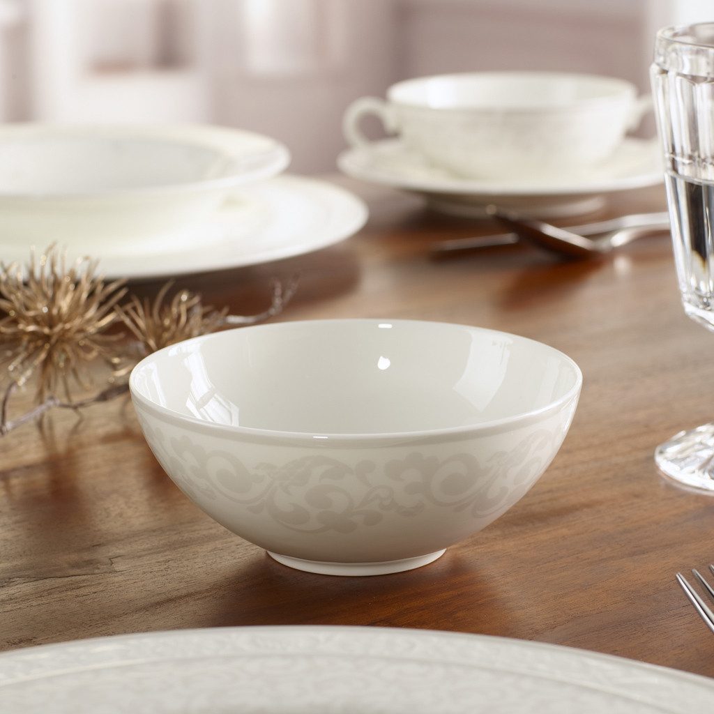 Villeroy & Boch Signature Müslischale Gray Pearl Dessertschale, Porzellan, (1-tlg), Premium Bone Porcelain, mikrow.- & spülm.sicher, Made in Germany