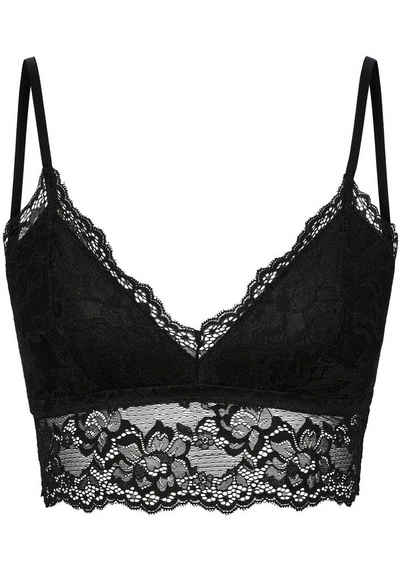 pieces Bralette-BH PCLINA STRAP LACE BRA TOP NOOS