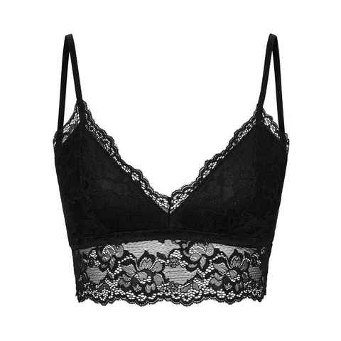 pieces Bralette-BH PCLINA STRAP LACE BRA TOP NOOS