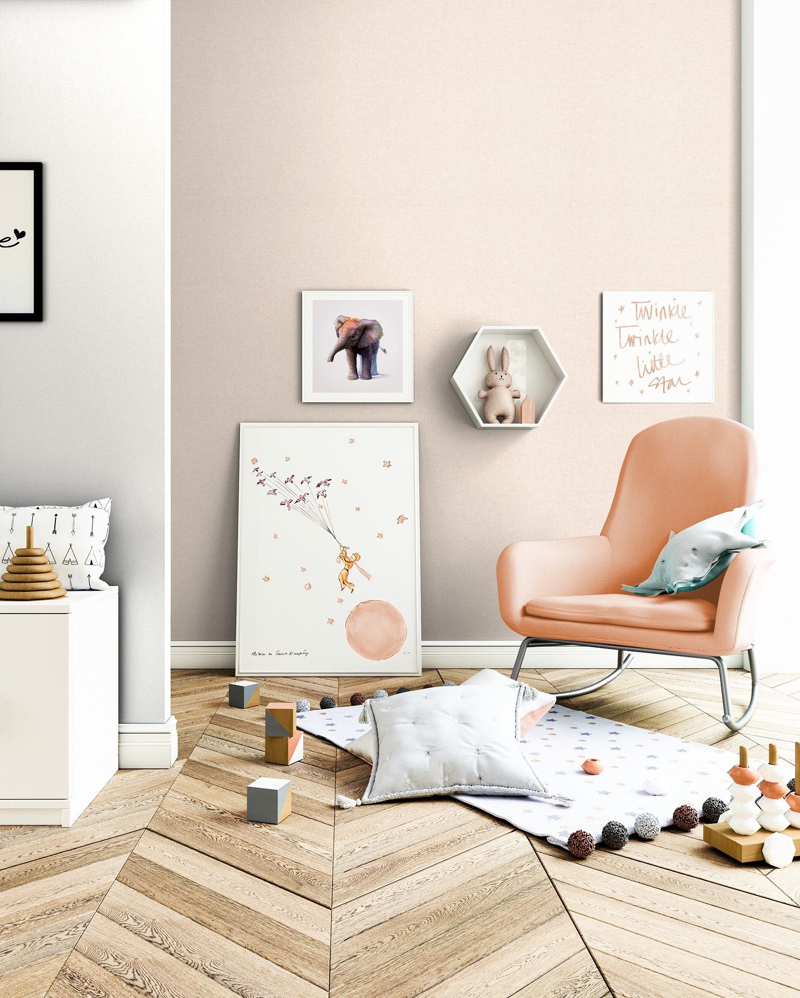 Newroom Vliestapete, Beige Tapete Modern Unifarbe günstig online kaufen