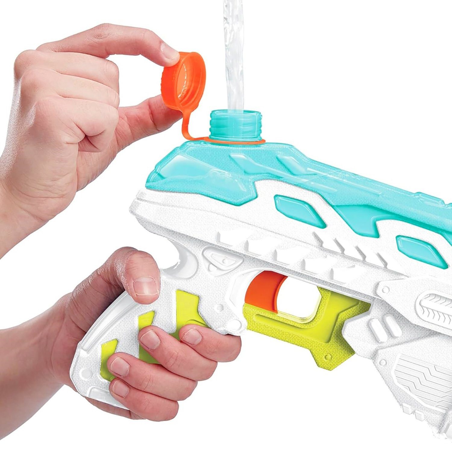 Buzz Bee Toys Wasserpistole BuzzBee Raider, Der BuzzBee Water Warriors Raider bietet mit seiner Power-Pump-Funktio