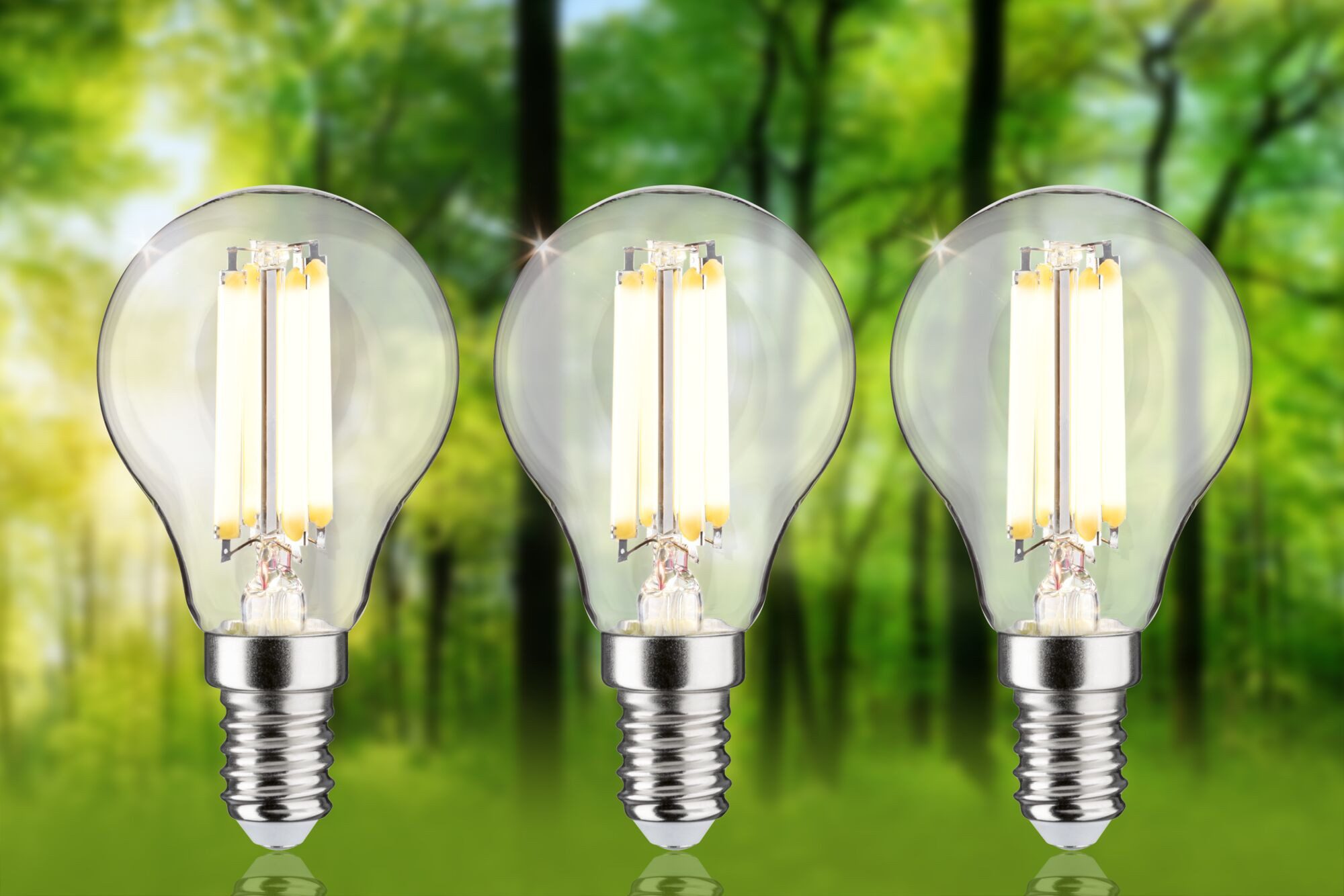 Paulmann LED-Leuchtmittel Eco-Line Filament 230V LED Tropfen E14 3er-Pack 5 günstig online kaufen