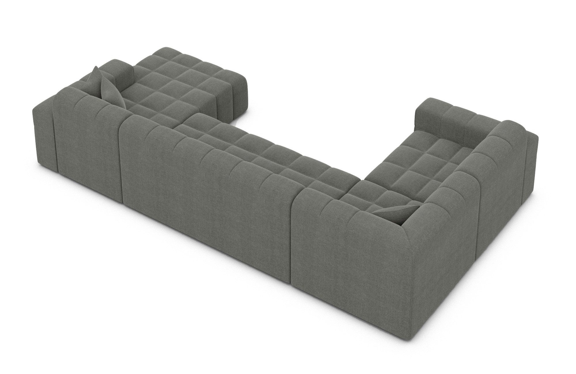 Sofa Dreams Wohnlandschaft Stoff Wohnlandschaft Modern Polstersofa Ibiza U Form Luxus Stoffsofa, Loungesofa
