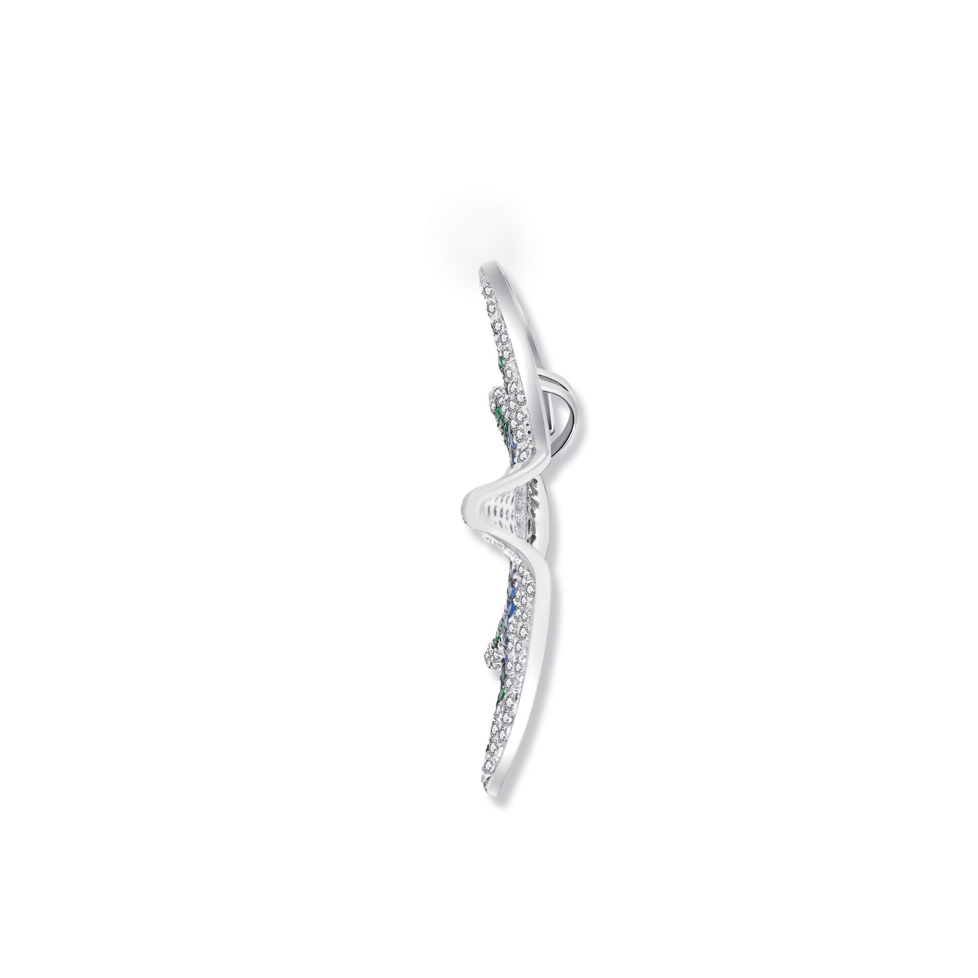 Seinerzeit FLORA & FAUNA Kettenanhänger Fiona Seestern Anhänger (1-tlg), Material: 925 Sterling Silber, rhodiniert, geschwärzt