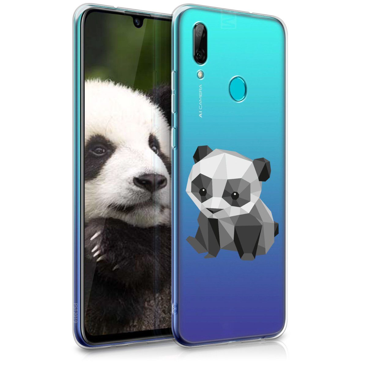 kwmobile Handyhülle, Hülle für Huawei P Smart (2019) - TPU Silikon Handy  Schutzhülle Cover Case - Panda Baby Geometric Design online kaufen | OTTO