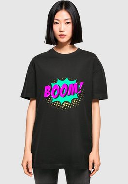 Merchcode T-Shirt Merchcode Damen Ladies BOOM Comic Boyfriend Tee (1-tlg)