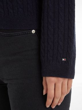 Tommy Hilfiger Strickpullover aus weicher Wolle, langlebig, atmungsaktiv &zeitlos, Premium