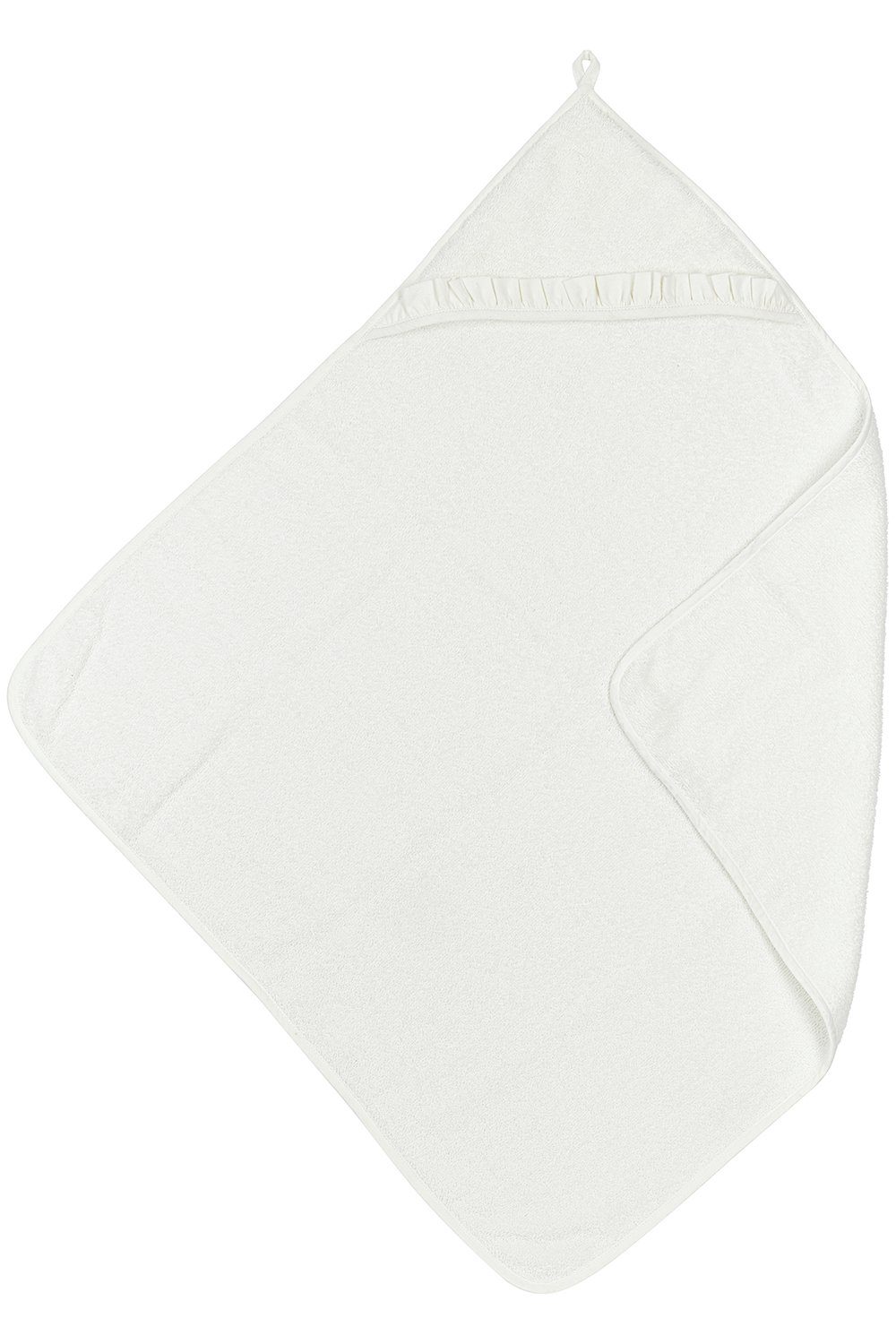 Meyco Baby Kapuzenhandtuch Ruffle Offwhite, Frottee günstig online kaufen