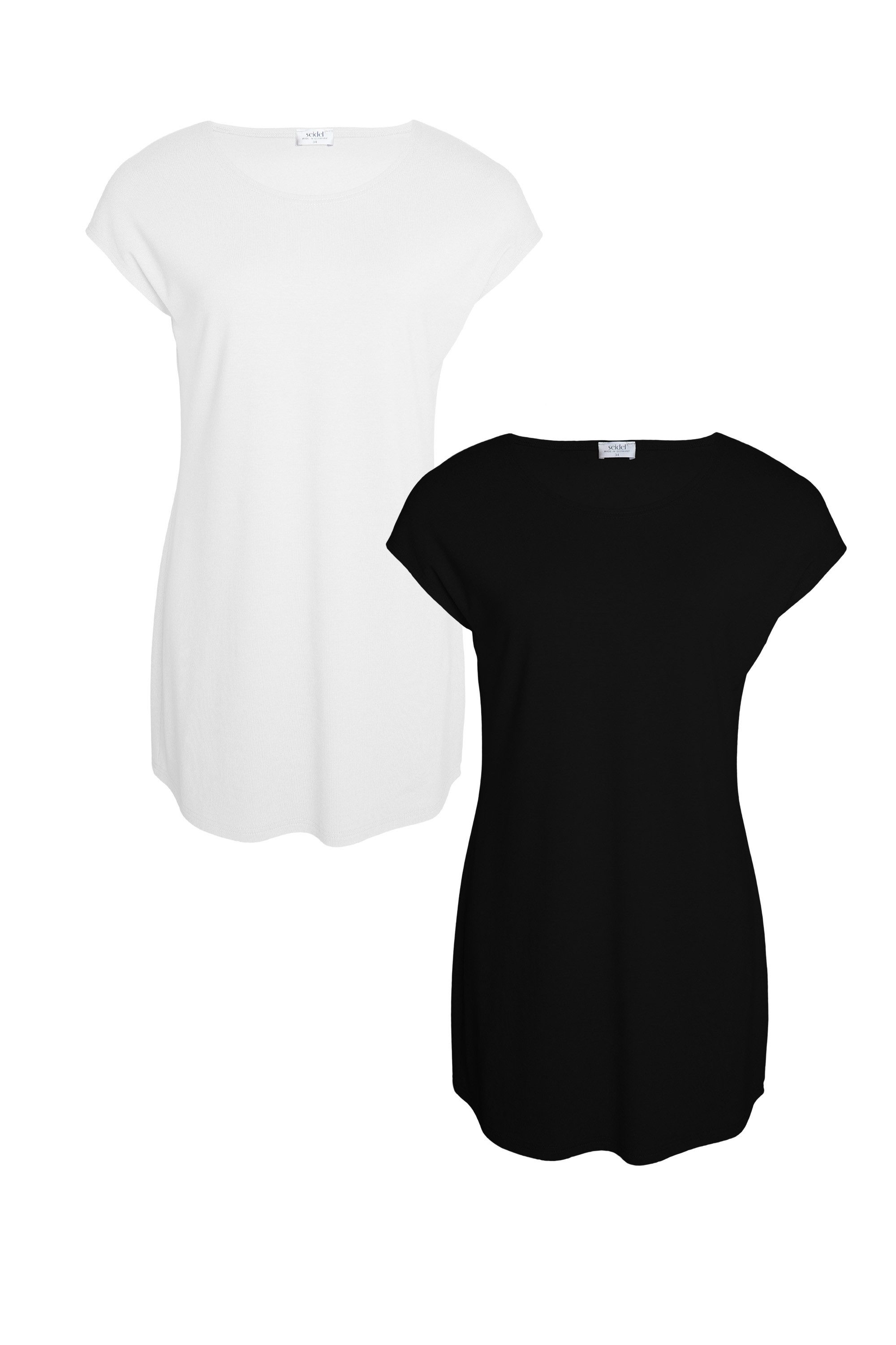 Seidel Moden Longshirt Otto exclusiv (2-tlg) 2er Pack Rundhals - Viskose - MADE IN GERMANY