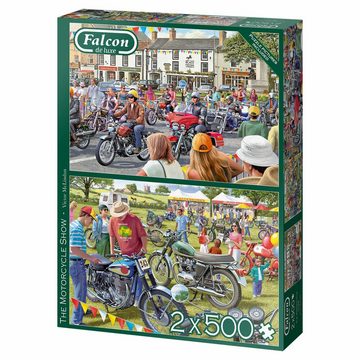 Jumbo Spiele Puzzle Falcon The Motorcycle Show 2 x 500 Teile, 500 Puzzleteile