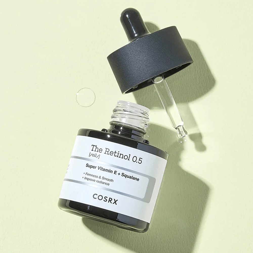 Cosrx Gesichtsserum THE RETINOL 0.5 OIL, für reife Haut, verbessert die Elastizität, mindert Falten
