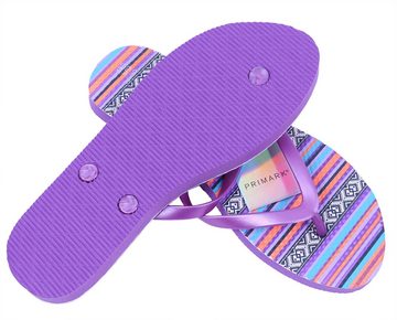 Sarcia.eu Violette Flip-Flops Zehentrenner für Damen gestreift 40-41 EU Badezehentrenner