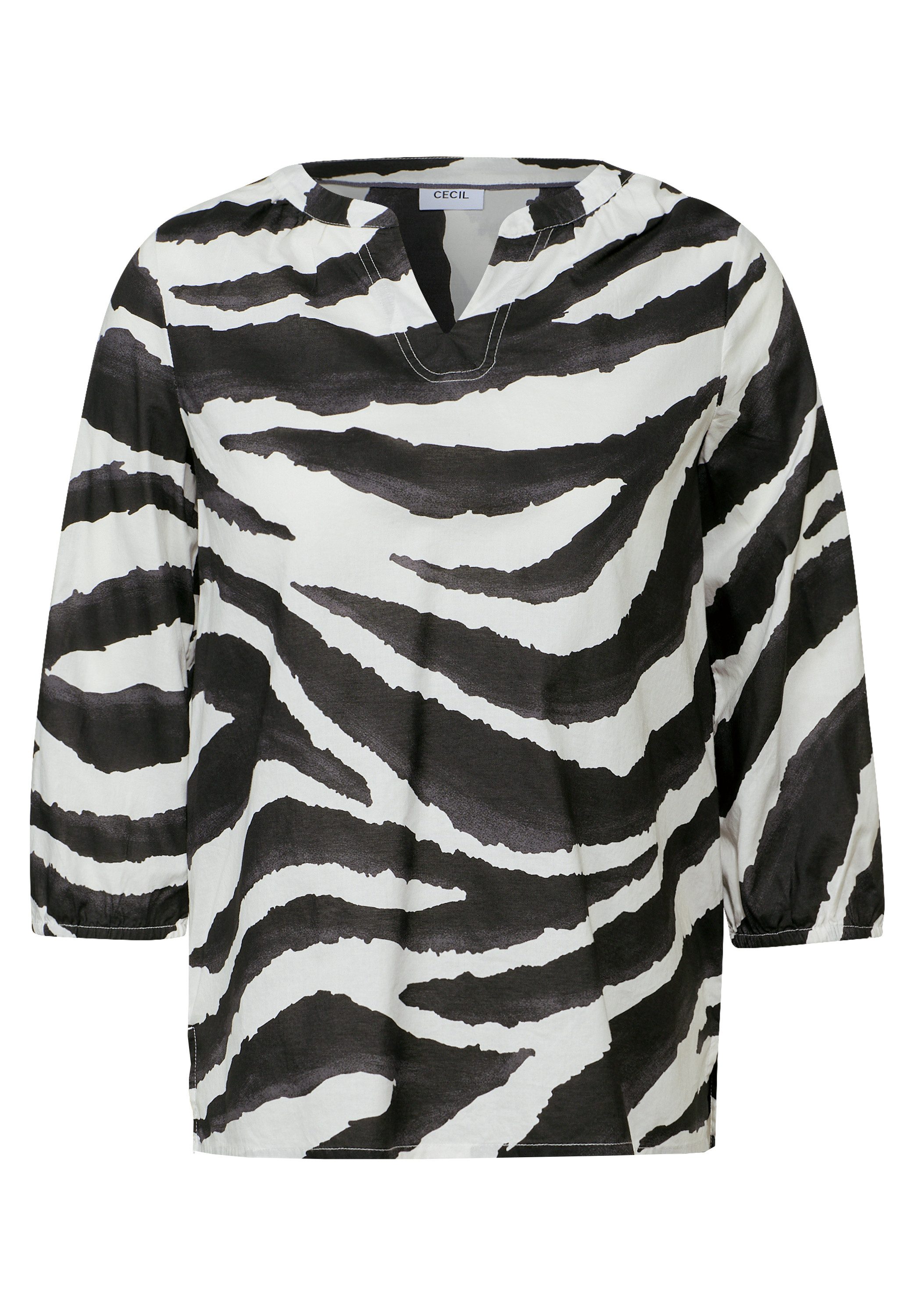 CECIL Shirtbluse mit Seitlichen Einschlitzen am Saum