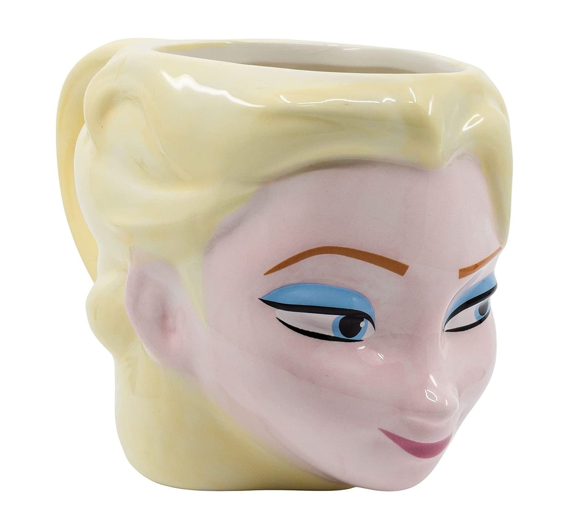 Stor Tasse Tasse 3D Kopf Elsa aus Die Eiskönigin im Blister 325ml Kaffeetasse, Keramik