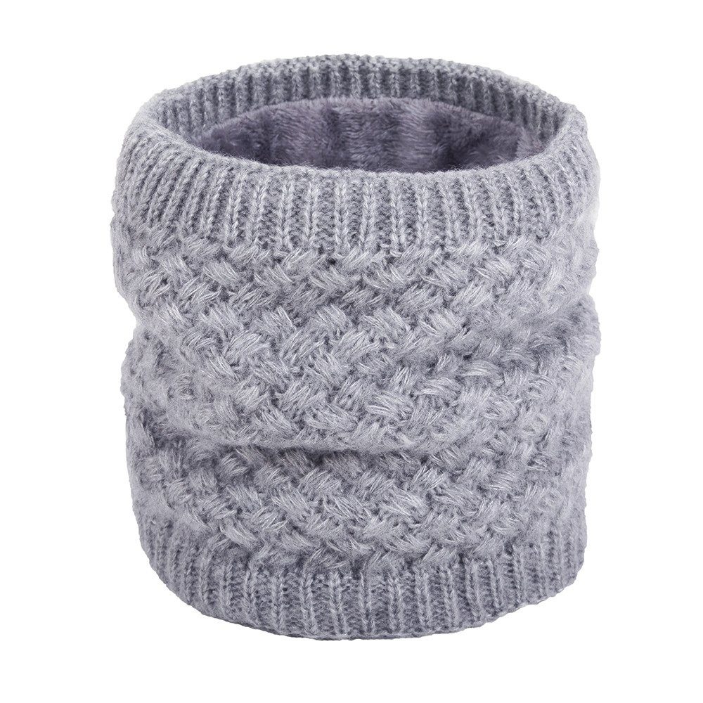 Herz Alster unisex, hält besonders Grau Warmer Winter, warm Loop Strickmuster, Schal, Herz Alster Halswärmer A0323,