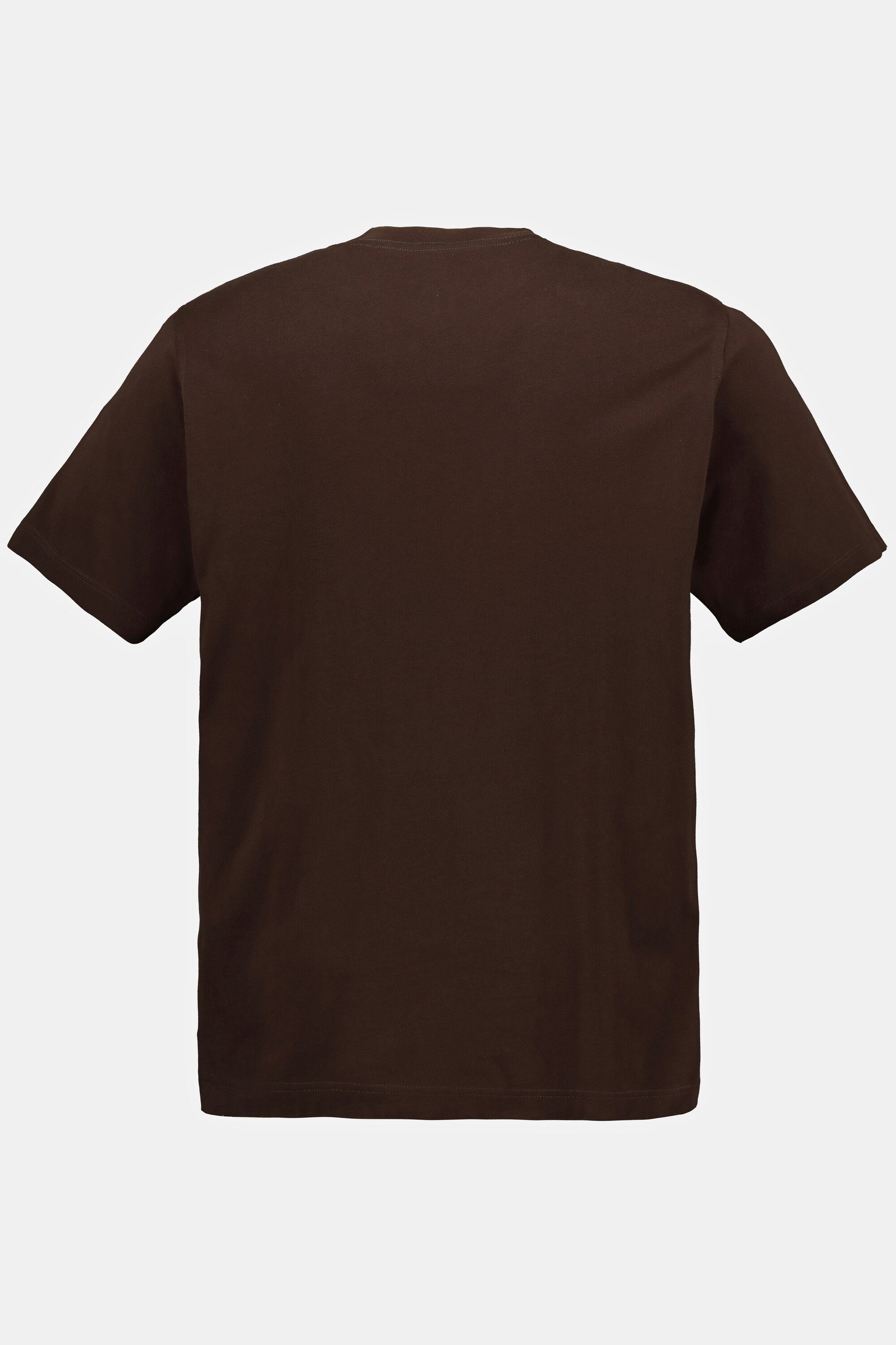 JP1880 T-Shirt T-Shirt Basic Rundhals mahagonibraun bis Baumwolle 8XL gekämmte