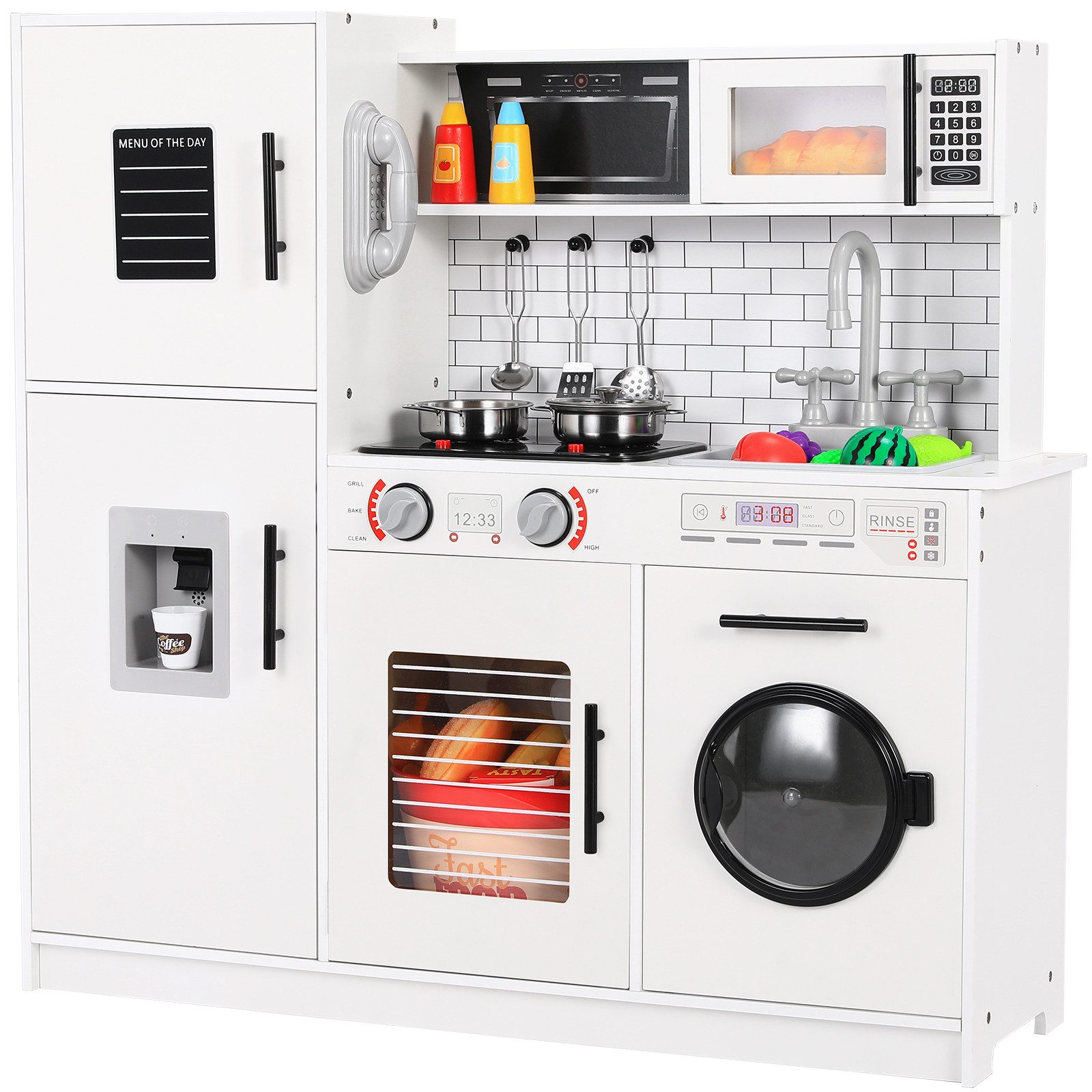 TLGREEN Kinder-Küchenset,Spielküche XXL, Spielzeugküchen, (Puppenküche Kind günstig online kaufen