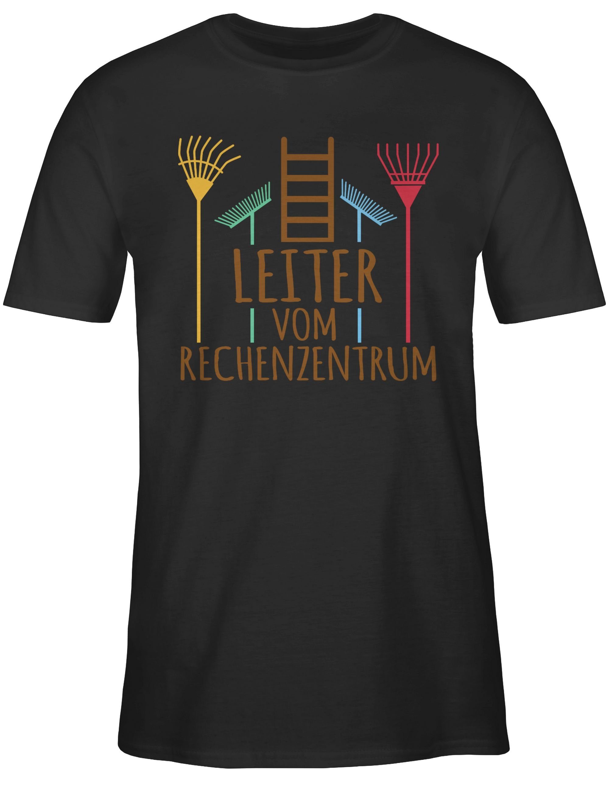 Shirtracer T-Shirt Herren Männer vom Rechenzentrum Schwarz Geschenke & 02 dunkel Leiter