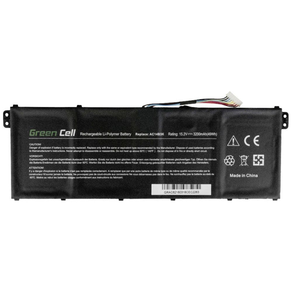 Green Cell Green Cell Notebook-Akku AC14B3K 15.2 V 3000 mAh Acer Laptop-Akku 3000 mAh
