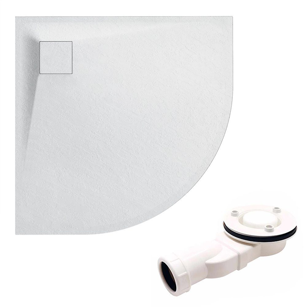 KOLMAN Duschwanne Halbrund VIDAR 80x80x3,2 Verbundwerkstoff, günstig online kaufen