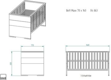 Schardt Babyzimmer-Komplettset Maxx Boathouse, (Set, 3-St., Kinderbett, Schrank, Wickelkommode), Made in Germany; mit Kinderbett, Schrank und Wickelkommode