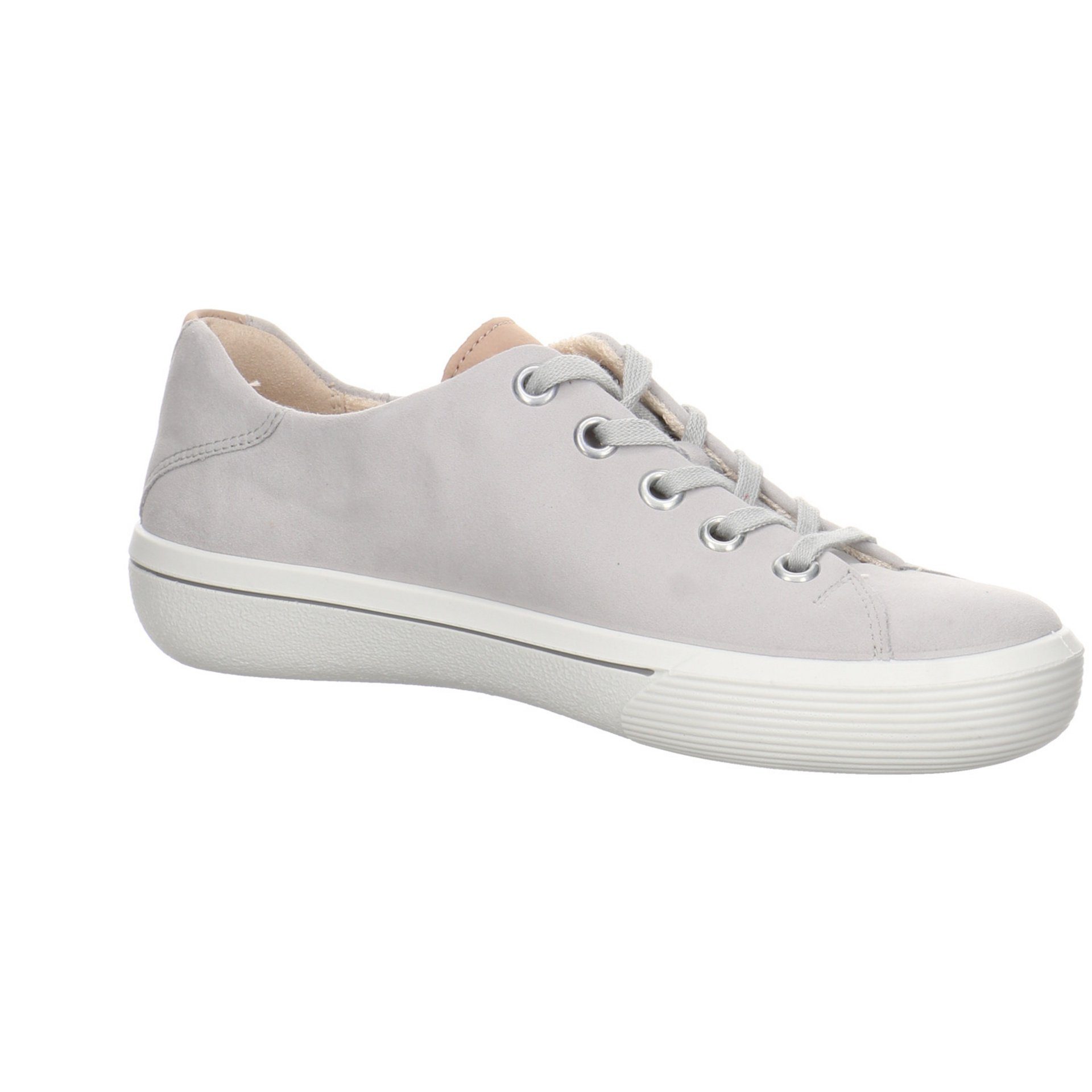 Schnürschuh (GRAU) Damen Nubukleder Fresh Sneaker Schuhe Schnürschuh ALUMINIO Legero