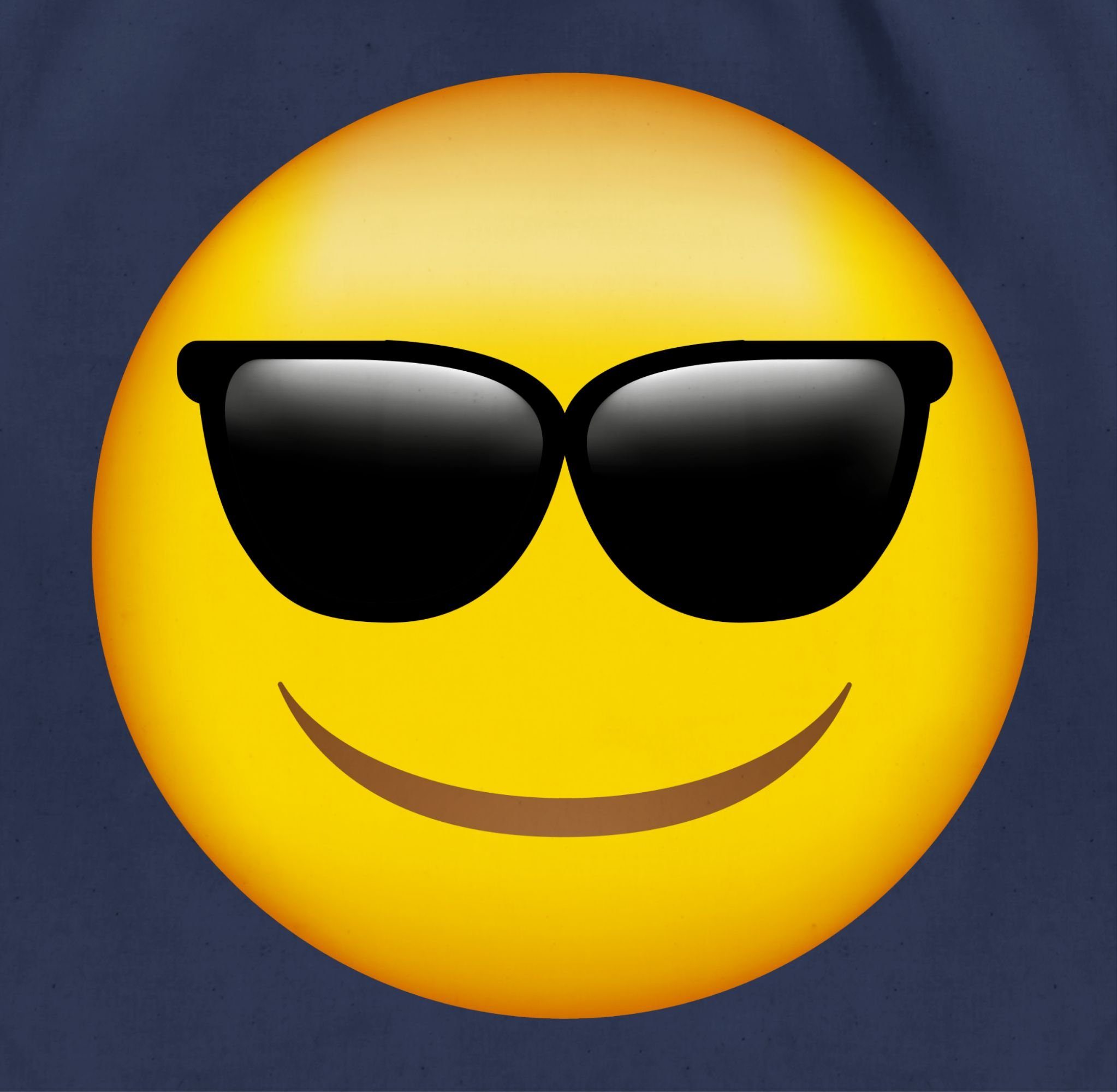 Shirtracer Turnbeutel Emoticon Sonnenbrille / Sommer Sonne, Cartoon Manga A günstig online kaufen