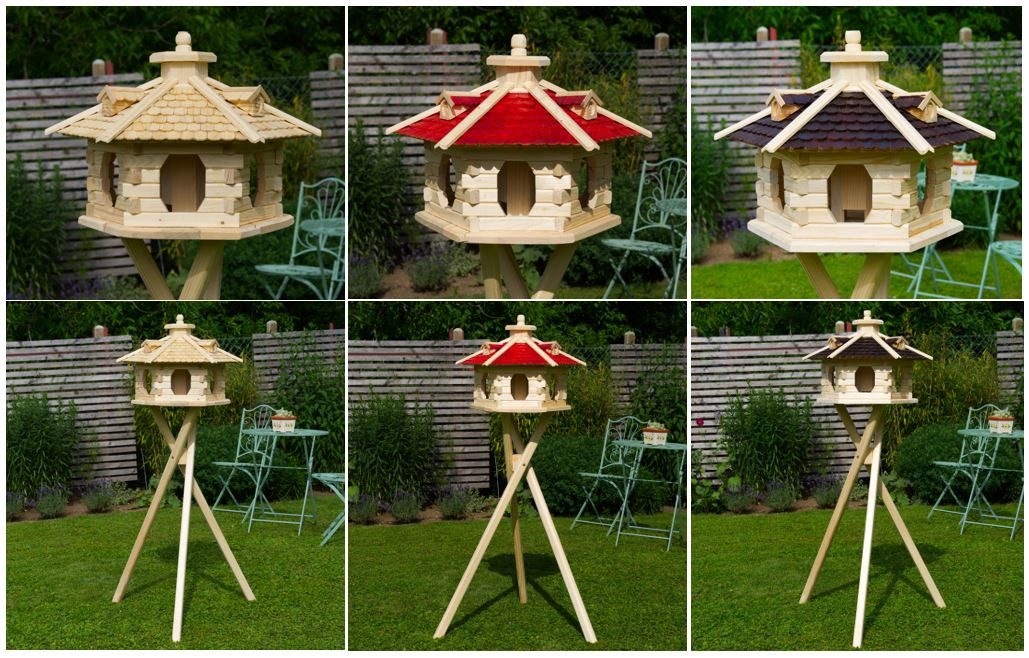 DSH DEKO SHOP HANNUSCH Vogelhaus V16 natur Holzschindel günstig online kaufen