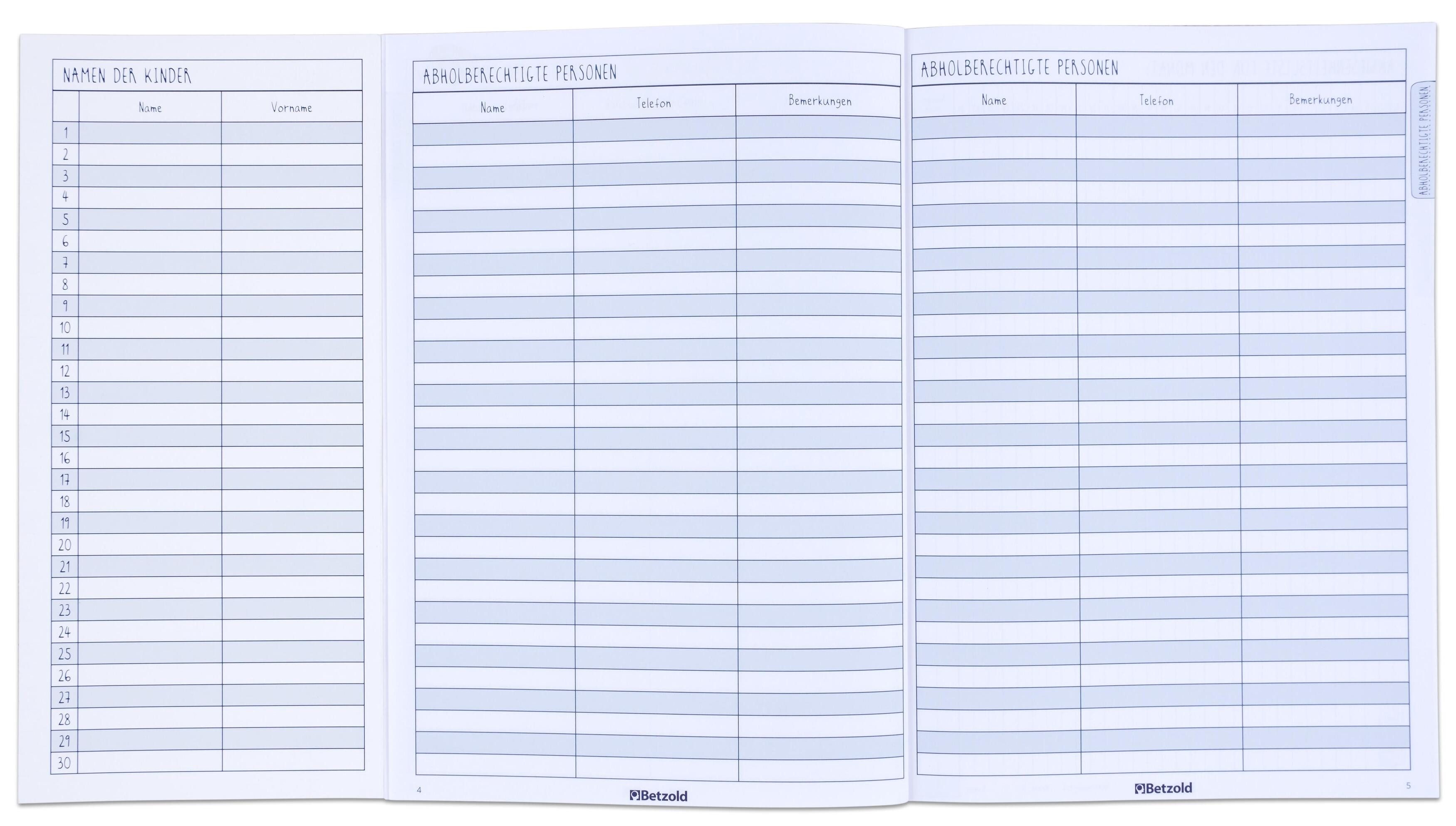 Betzold Lehrerkalender Kita-Gruppentagebuch