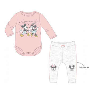 Disney Shirt & Hose Baby-Set für Mädchen – Body und Hose Motiv Mickey & Minnie, Größen (Set, 2-tlg)