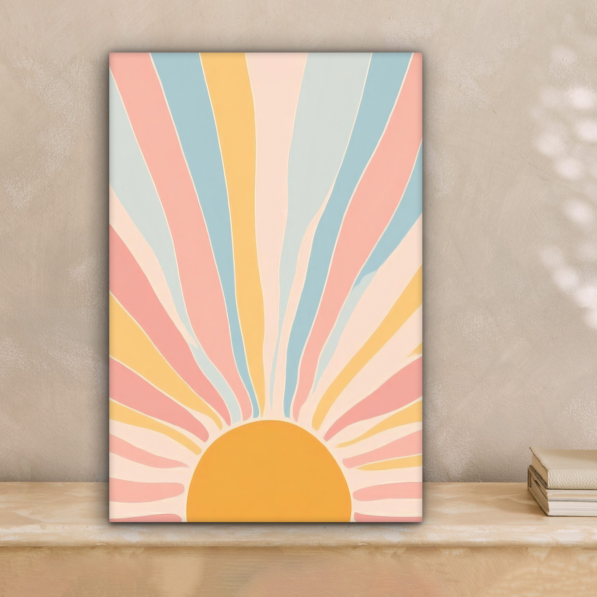 OneMillionCanvasses® Leinwandbild Illustration - Sonne - günstig online kaufen
