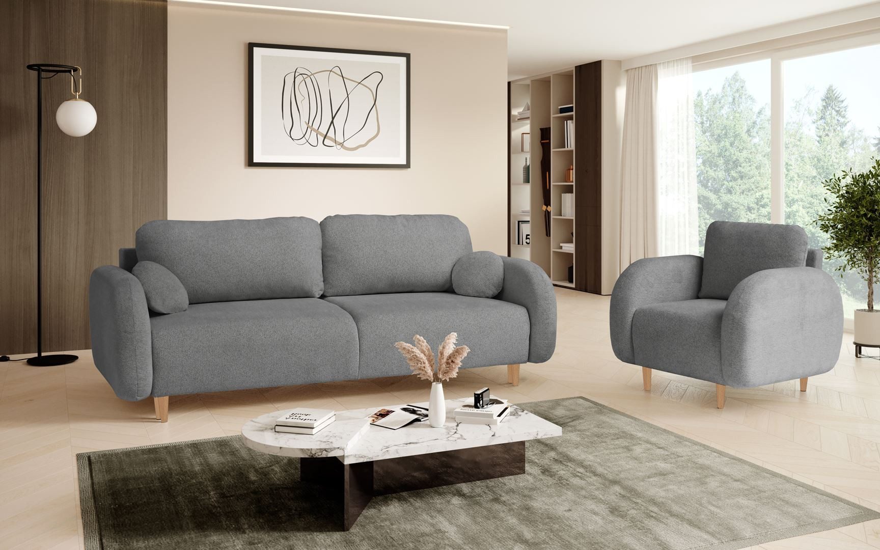 Beautysofa Sessel OPTIMO, Kunststoffbeine in schwarzer günstig online kaufen