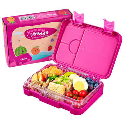 ecosa Lunchbox EO-8172 yummy buddy Kinder Brotdose, Tritan, (Brotdose, 4-tlg), Kinderfreundliche Verriegelung,BPA-Frei,Auslaufsicher,Vesperdose