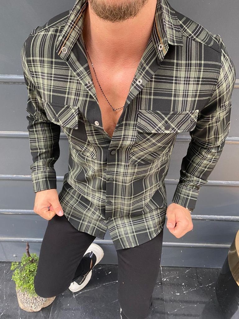 Megaman Jeans Karohemd Megaman Herren Holzfäller günstig online kaufen