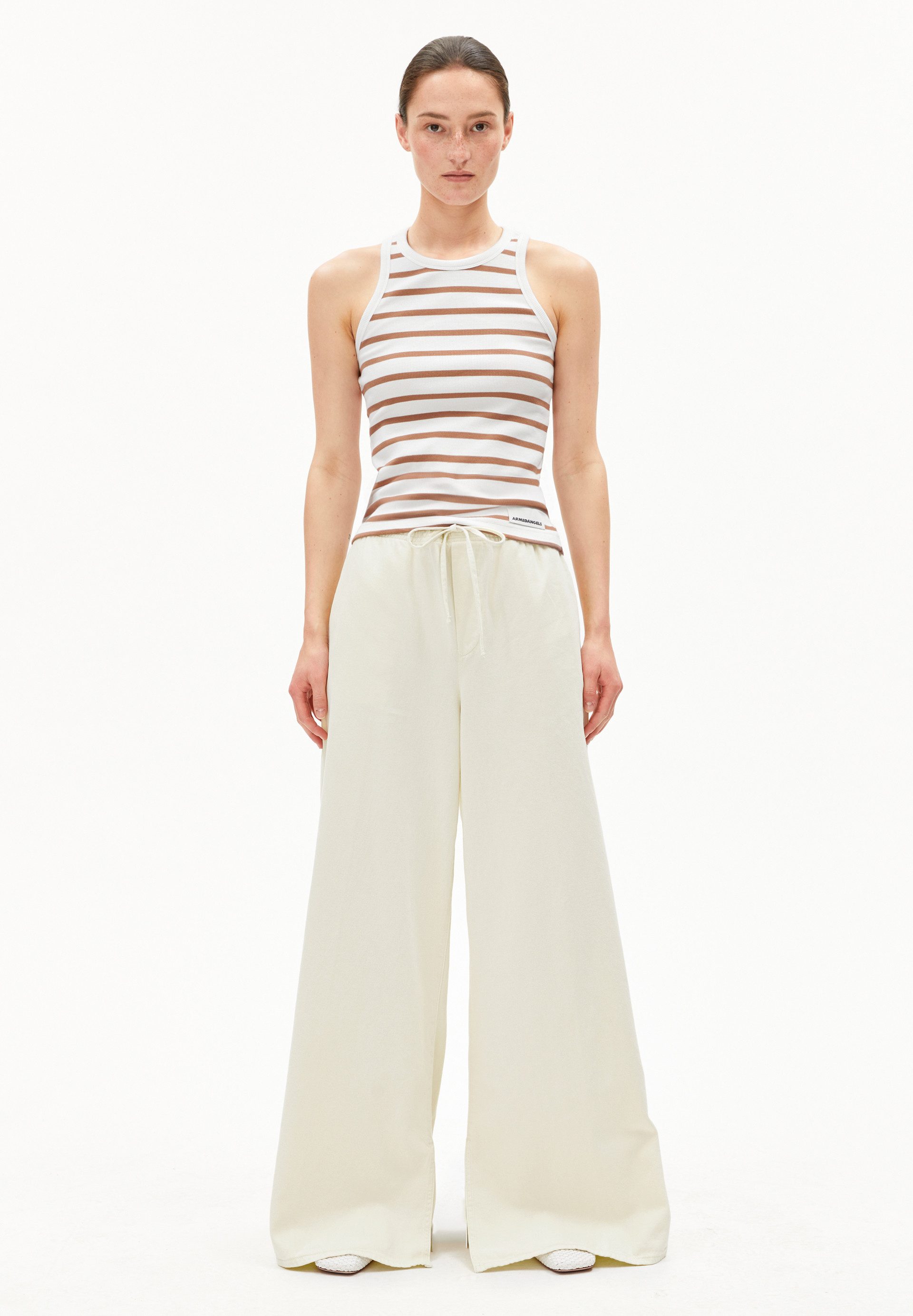 Armedangels Shirttop KANITAA STRIPES TOP Ripp-Top aus Bio-Baumwoll Mix (1-t günstig online kaufen