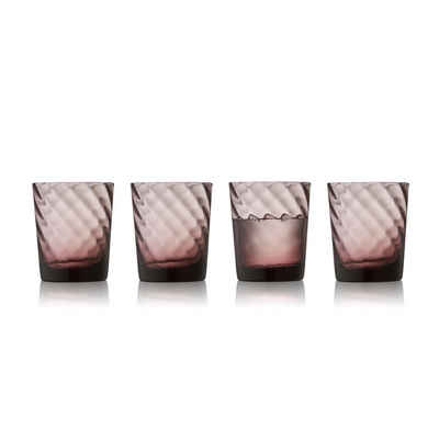 LYNGBY-GLAS Glas Vienna Pink, Glas, 4er Set