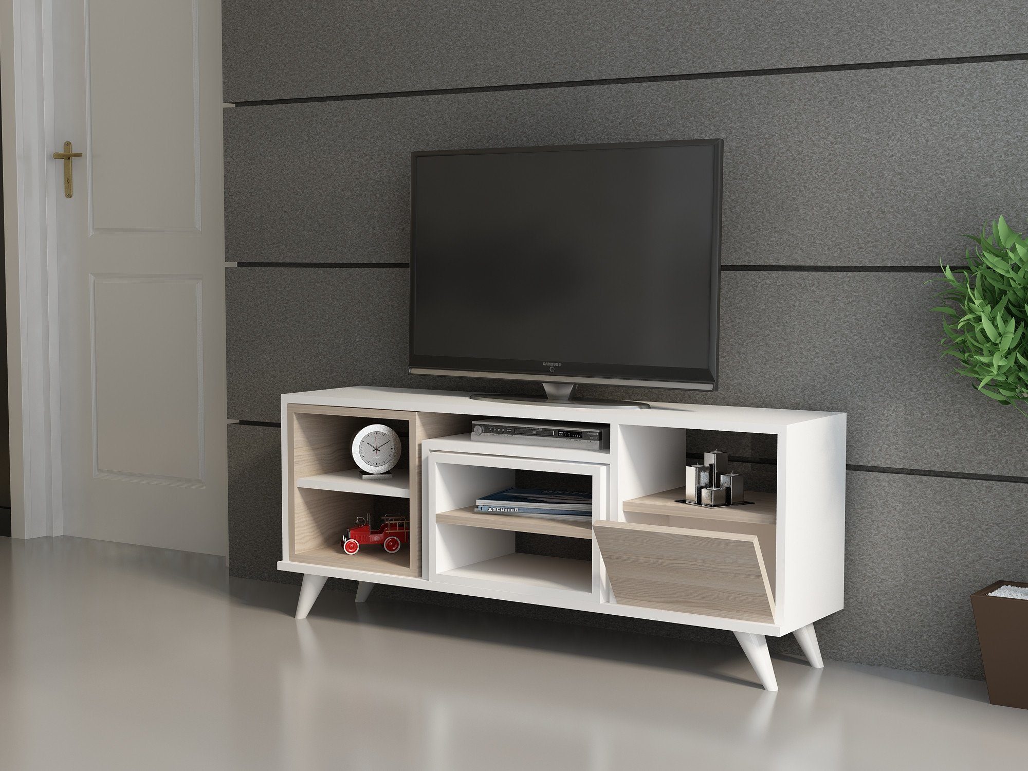 Skye Decor TV-Schrank Schränke, 50,6x120x29,8 cm, 100% Melaminbeschichtete Partikelplatte