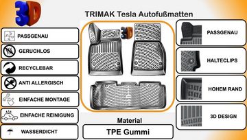 Trimak Auto-Fußmatte, Trimak TESLA Model X 5 Sitzer Autofußmatten Gummimatten