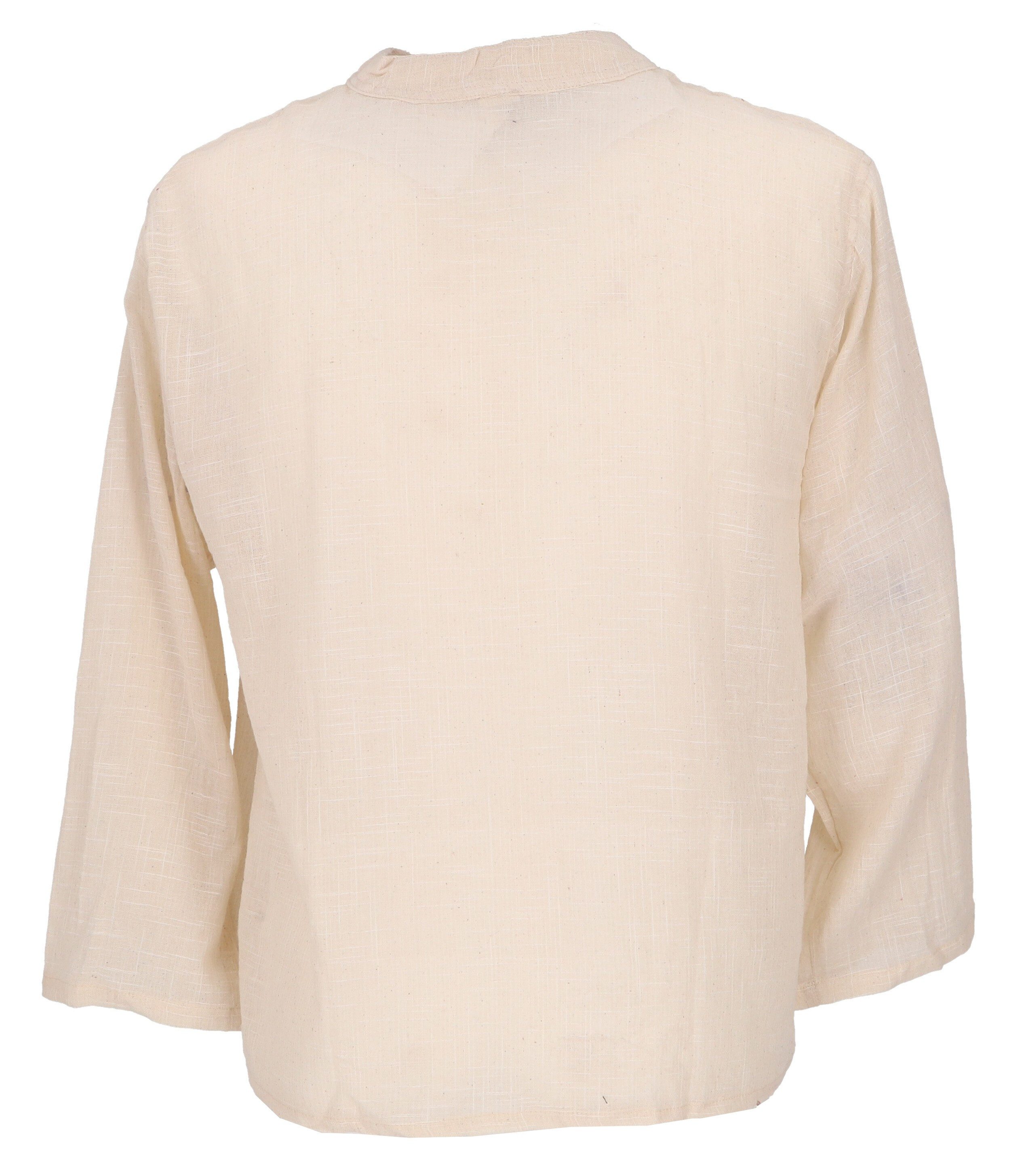 Guru-Shop Hemd & Shirt Yoga Hemd, lässiges Baumwollhemd mit.. Ethno Style, alternative Bekleidung – Bild 4 von 5